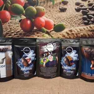 Kawa ziarnista SMAKcoffeeTYczas - ZESTAW PRÓBEK mix do degustacji 5x80g